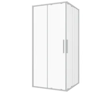 Pravokutna tuš kabina 120 x 200 cm, krom - Polovični set - 6mm ESG Easy-Clean - Mihovljan, Čakovec