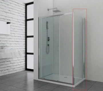 Fiksno staklo 80cm krom 78,5-80x195cm - Mihovljan, Čakovec