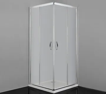 Pravokutna tuš kabina s prozirnim staklom, krom 78,5 - 79,5 x 78,5 - 79,5 cm - Mihovljan, Čakovec