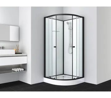 Tuš kabina BIJELA 2 crna 90x90x203cm - Mihovljan, Čakovec