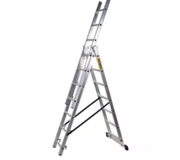 Ljestve trodjelne ALU profi 7 gazišta  DW3x7t - cover