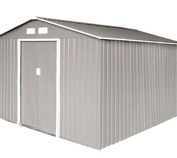 Vrtna metalna kućica za alat S300 XXXL SVIJETLO SIVA - 8,8 m² - cover