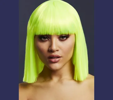 Deluxe perika Lola neon limeta - cover