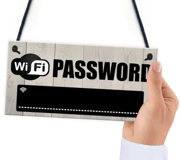 Drveni viseći znak za WiFi lozinku - cover