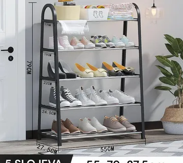 Polica za obuću s 5 razina Krom - cover