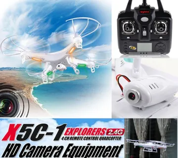 Syma X5C-1 RC Quadcopter s 2MP kamerom + daljinski - cover