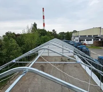 Montažna hala / montažni šator 9.15x12m 4,5m (V) 110m2 091 294 9999 - cover