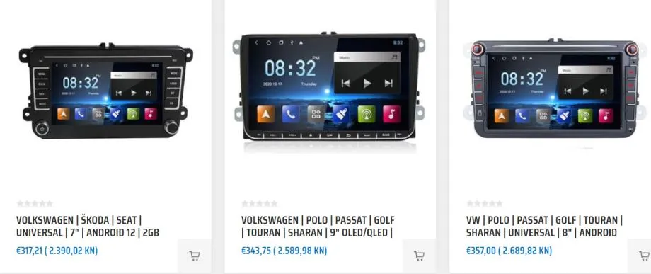 RADIO GOLF 6 | 7" | ANDROID 12 | 2GB RAM | 8-CORE | DSP | TS18 - cover