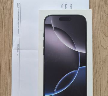 Apple iPhone 16 Pro 256GB Black Titanium - 2 godine jamstva - cover