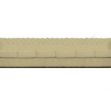 Chesterfield Garnitura Class Leather | 6-sjedišta | Vanilla - cover