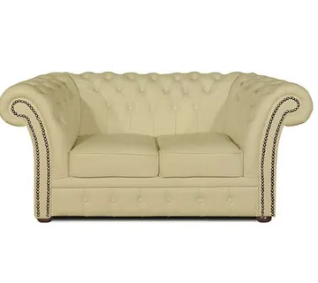 Chesterfield Dvosjed Winfield Basic Leather | 2-sjedišta | Vanilla - cover