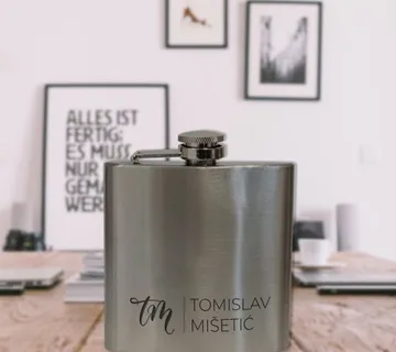 Inox personalizirana pljoska /čutura - cover