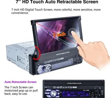 1din Auto Radio 7" + parking kamera - cover