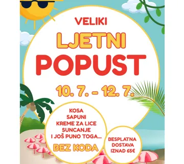 Bakina riznica ljepote - veliki ljetni popust od 10. do 12. 7. - Zagorska Sela