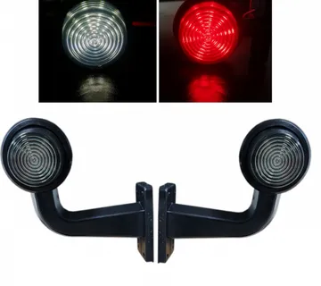 Set od 2 12-24V LED bočnih svjetala za označavanje, dimljeno staklo - cover
