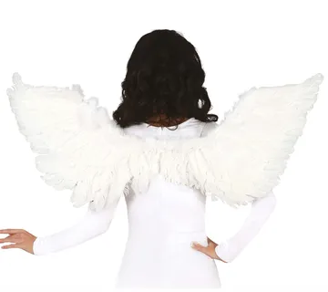 Velika bijela pernata krila 106 cm - cover