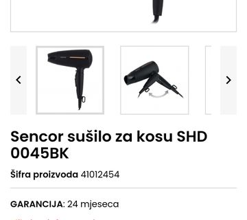 Fen ,sušilo za kosu Sencor - cover