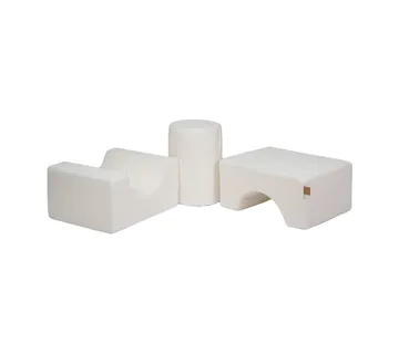 Set od 3 elementa u obliku buklea - bijeli - cover