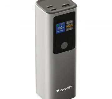 Verbatim Powerbank 27000mAH Charge 'n' Go 183W max, Dual USB-C® port, 1xUSB-A, Smart digital TFT display - Umag