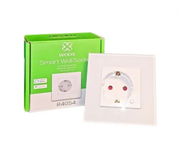 WOOX WiFi Smart zidna utičnica, 250VAC 10A 2300W, WooxHome app, glasovna kontrola - Alexa &amp; Google Assistant (R4054) - Umag