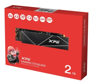 ADATA SSD Gammix S70 Blade, R7400/W5500,1TB, NVMe - Umag