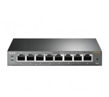 TP-Link TL-SG108PE 8-Portni Gigabit Stolni PoE Smart Switch - Umag