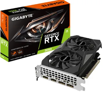 Gigabyte GeForce RTX 3050 Windforce OC 6GB GDDR6/96-bit, PCIe 4.0, 2xHDMI/2xDP - Umag