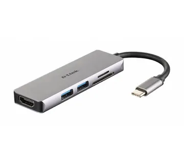 D-LINK USB-C 5-port USB 3.0 hub HDMI - Umag