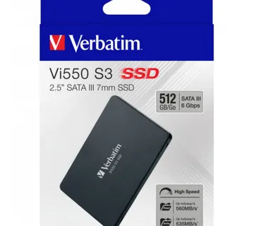 SSD Verbatim 512GB Vi550 Sata III 2.5” r560/w535Mbs 49352 - Umag