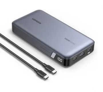 UGREEN prijenosni punjač (Powerbank) 25000mAh, 145W brzo punjenje, 2×USB-C+1×USB-A, PD 3.0+QC 3.0, sivi - Umag