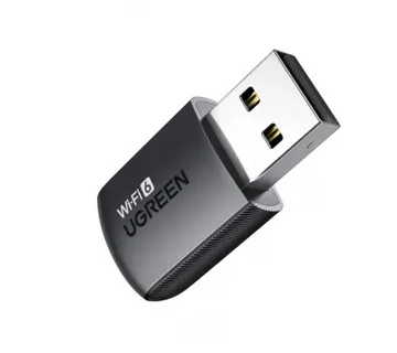 UGREEN AX900 Bežični mrežni adapter kartica, USB 3.0, Dual band, Wi-Fi 6, 900 Mbps brzina, crni - Umag