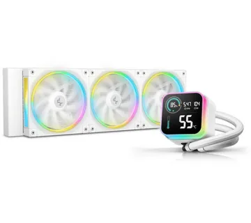 AIO Liquid Cooler DeepCool LQ360 ULTRA WH, 360mm, LCD, ARGB - Umag