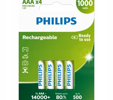 Philips punjive baterije AAA, 4 komada, 1000 mAh - Umag