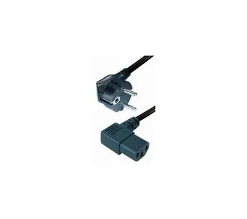 Transmedia Power Cable Schuko -angled IEC 320 plug 2m - Umag