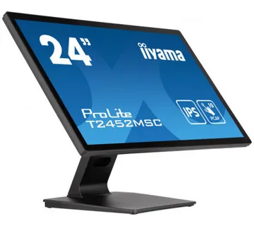 IIYAMA 24" T2452MSC-B1 Touchscreen FHD (1920x1080) IPS, 16:9, 400 cd/m2, 1000:1, 5ms, HDMI, DP, USBx2, 10 point touch, zvučni - Umag