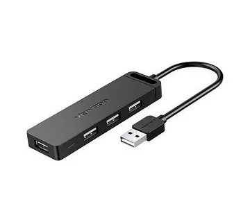 Vention USB 2.0 Hub 4-Port 0.15M Black - Umag