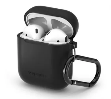 Spigen Silicone case, zaštitna maska za AirPods, crna - AirPods 1/2019 (066CS24808) - Umag