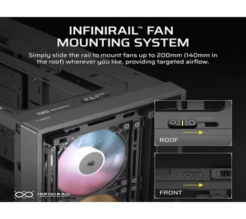 Kućište Corsair Frame 4000D ARGB, BlackMid-Tower, 3x RS120 ARGB ventilatora - Umag