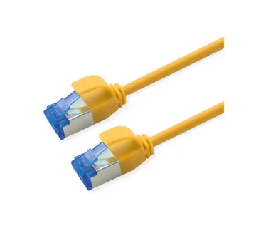 Roline S/FTP (PiMF) Data Center mrežni kabel, Cat.6A (Class EA), slim, LSOH, tangle free, 10m, žuti - Umag