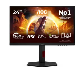 AOC LCD 23,8" Fast IPS, 1ms, 260Hz - Umag