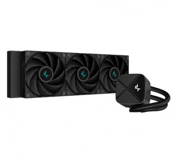 DeepCool LS720 Zero Dark 360mm AIO, Black - Umag