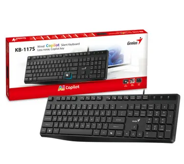 Genius KB-117S, žična tipkovnica, silent, USB - Umag