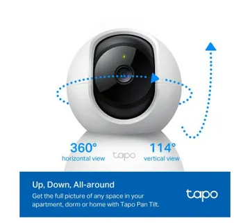 TP-Link Tapo C200P2 Pan Tilt Home Security Wi-Fi Camera, 2-Pack - Umag