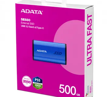 ADATA Ex SSD SU880, R2000/W2000, 500GB, U3.2, plav - cover