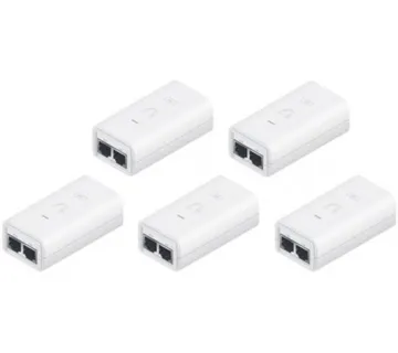Ubiquiti POE-24-12W-G-WH, Gigabit PoE Injector, 24V 0,5A (12W), 5-Pack - Umag