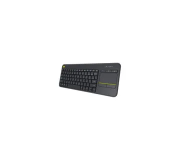 LOGITECH Wireless Touch Keyboard K400 Plus - EMEA - Croatian layout - Black - Umag