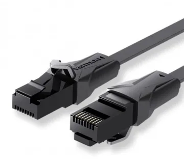 Vention Flat CAT.6 UTP Patch Cord Cable 2M Black - Umag