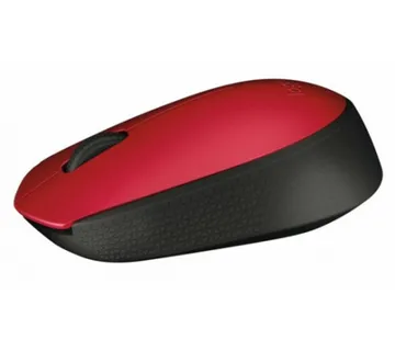 Logitech M171 RF bežični + USB Optički 1000DPI Ambidekster Crno, Crveno miš - Umag