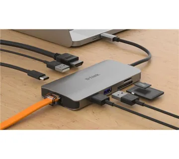 D-Link 8-in-1 USB-C Hub sa HDMI/Ethernet/Card Reader/Power Delivery - Umag