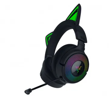 Razer Kraken Kitty V3 Pro - Wireless RGB Kitty Headset for Gaming - Black - FRML - Umag